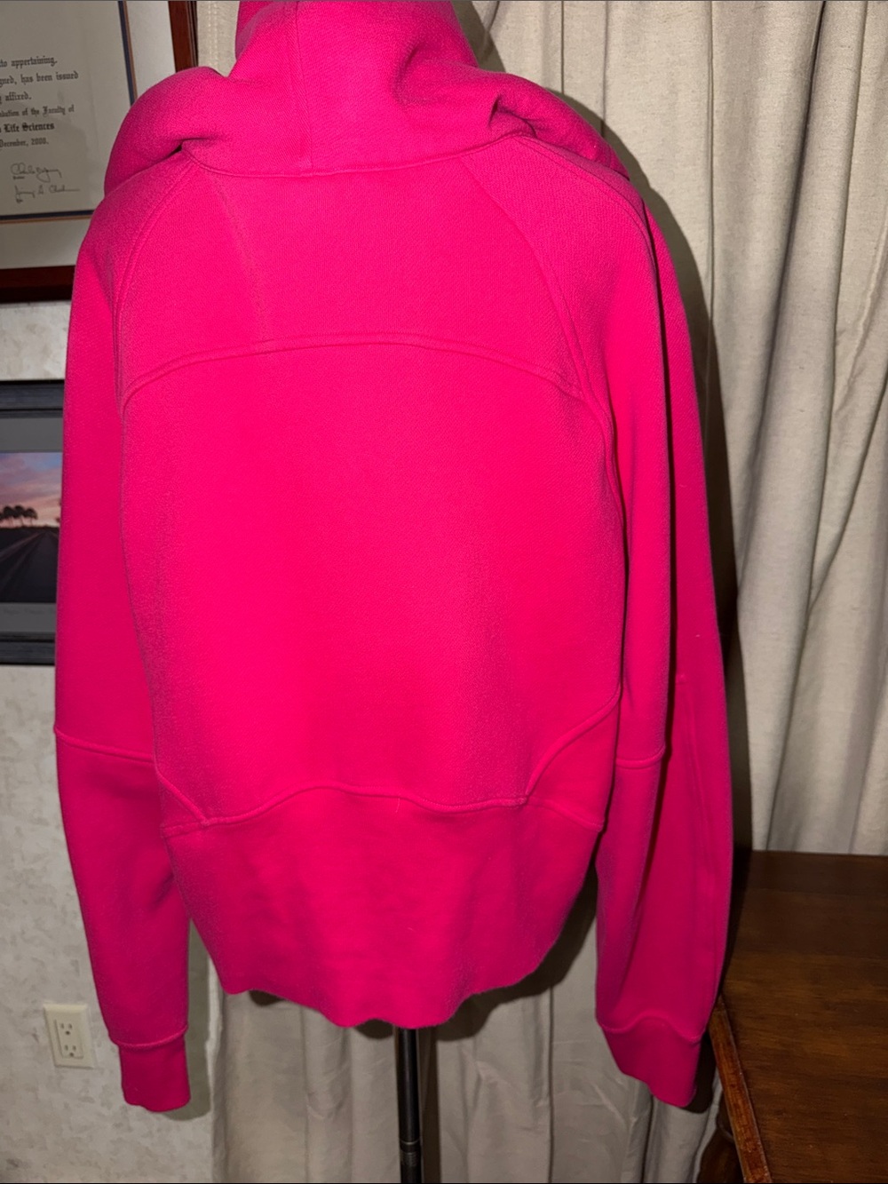 Lululemon Fuchsia Full-Zip Oversized Cropped Hoodie XL - Picture 4 of 8